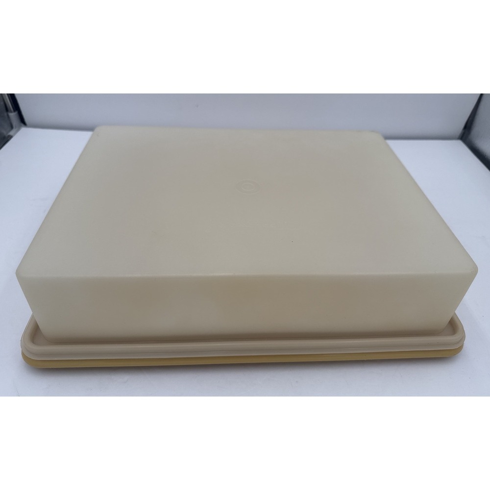 Vintage Tupperware Rectangular 14x10‎ Cake Saver Holder Sheet Cake Carrier